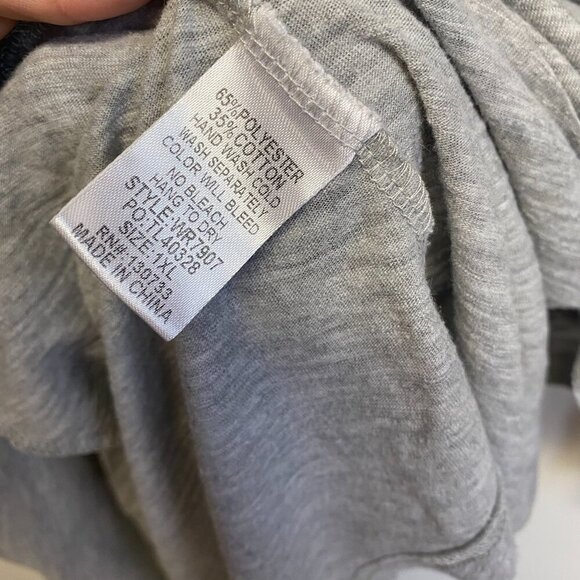 Umgee Gray Ruffle Long Sleeve Dress - Picture 7 of 11